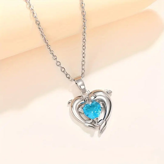 Naszyjnik bliźniaków Oceanheart | Białe złoto