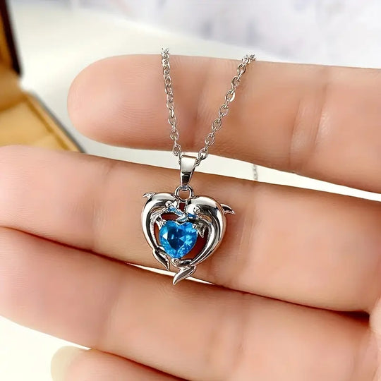Naszyjnik bliźniaków Oceanheart | Białe złoto