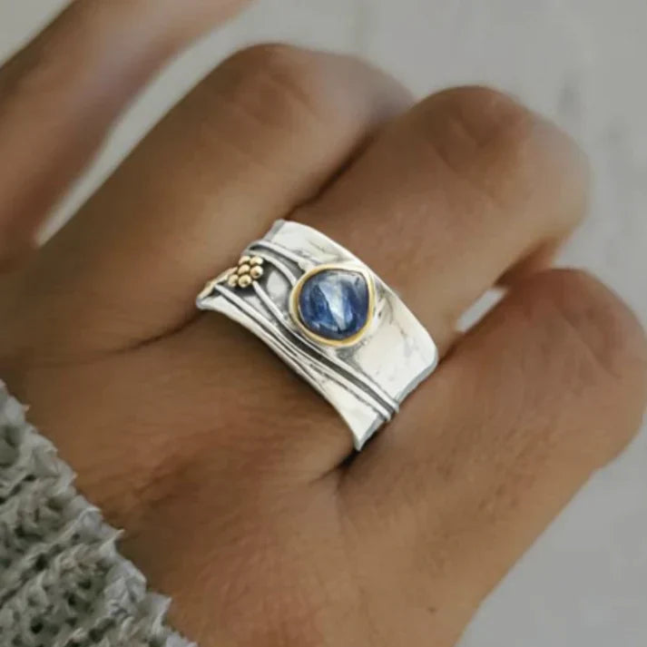 Bree - Boho Pierścień Medytacyjny z Kamieniami Szlachetnymi
