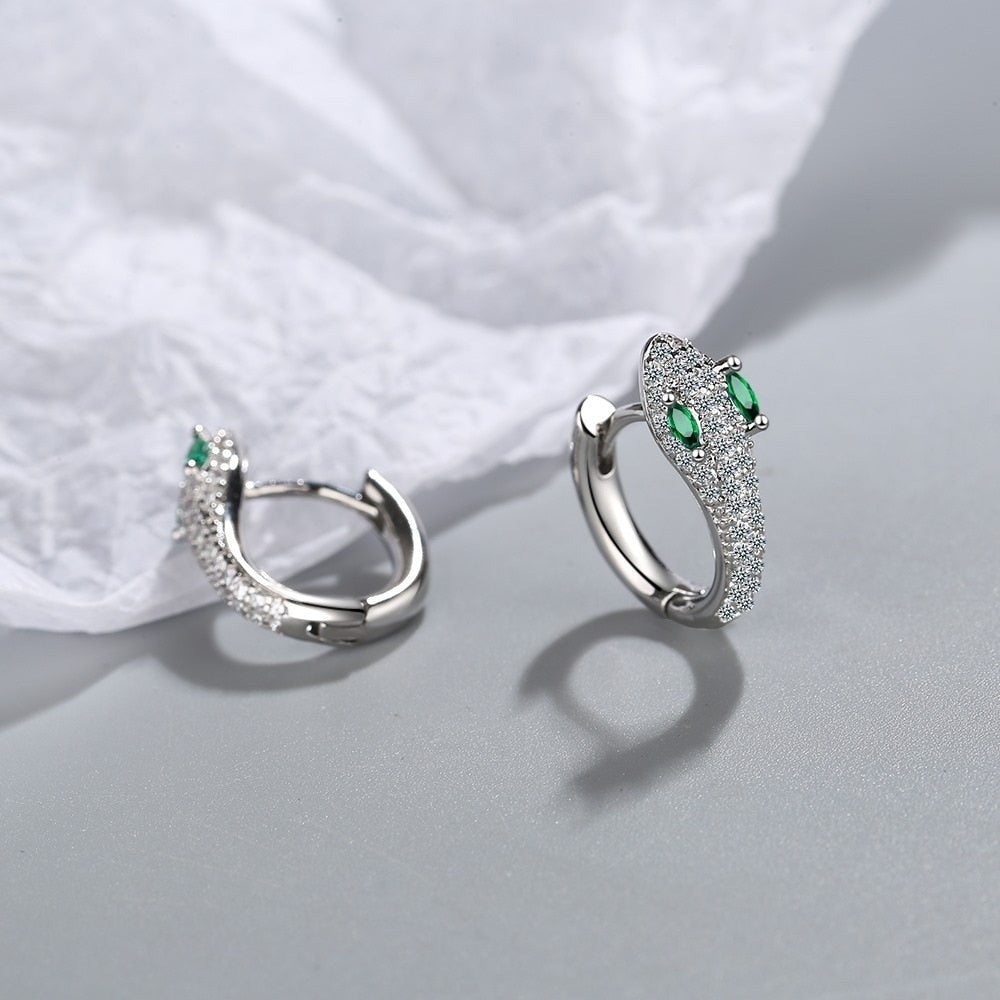 earrings z cyrkonii srebrne 925 sterling silver