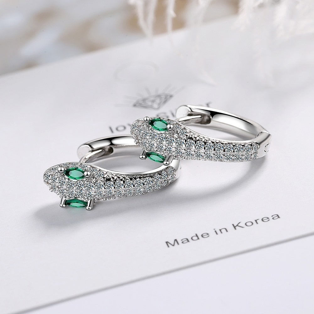 earrings z cyrkonii srebrne 925 sterling silver