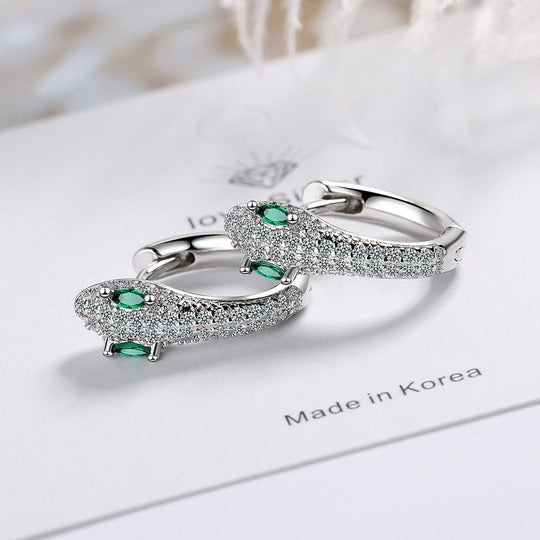 earrings z cyrkonii srebrne 925 sterling silver