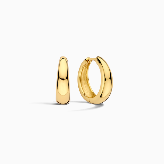 Kolczyki Rue Statement Hoops | Złote