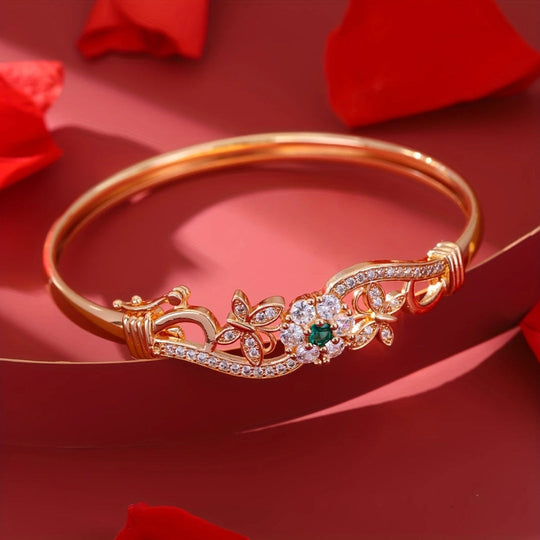 Zielona Jasna Bransoletka z Chabrem