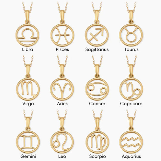 Naszyjnik z znakiem zodiaku | Złoto