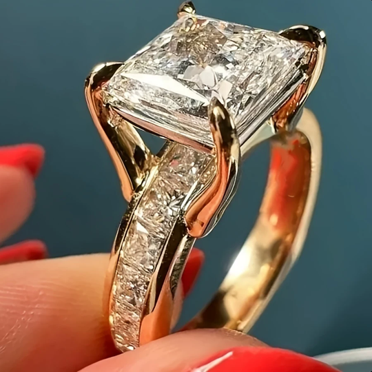 Pierścień Sparks Gold Crystal