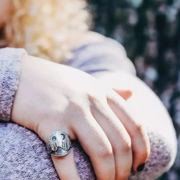 Pierścień Lasowy Niebieski Księżyc