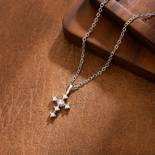 Polerowany Naszyjnik Krzyża