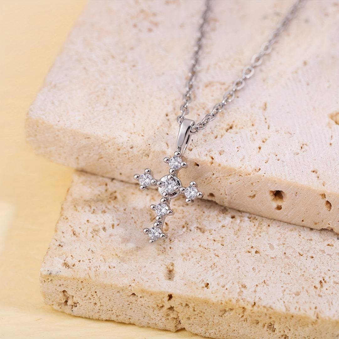 Polerowany Naszyjnik Krzyża