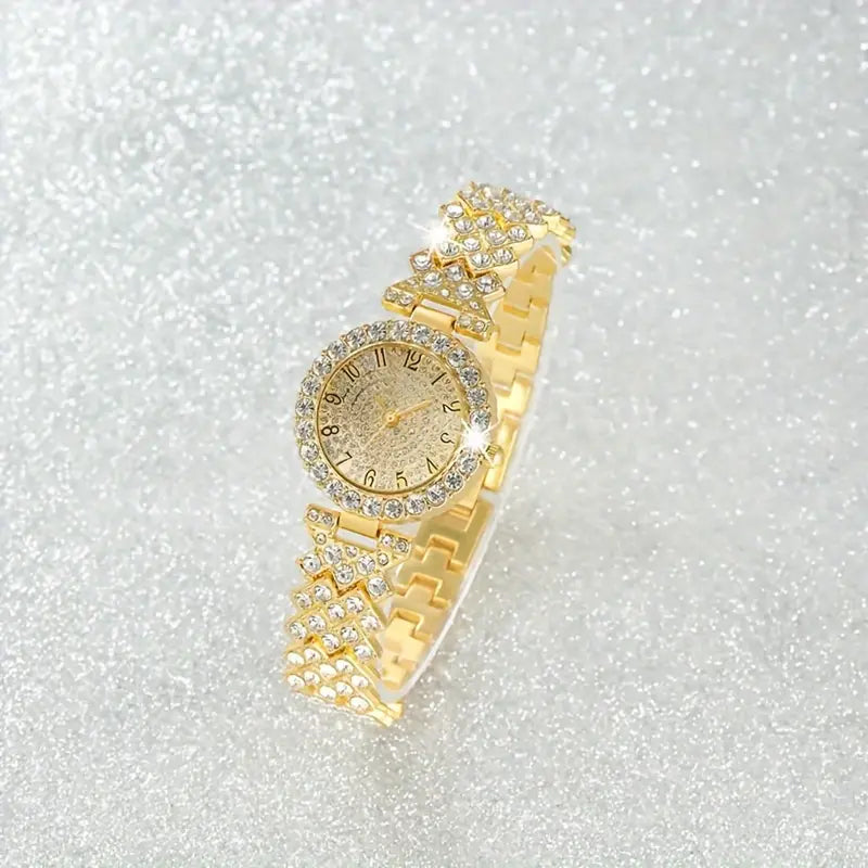 Zestaw zegarka i bransoletki Luxe Radiance Gold | Złoto
