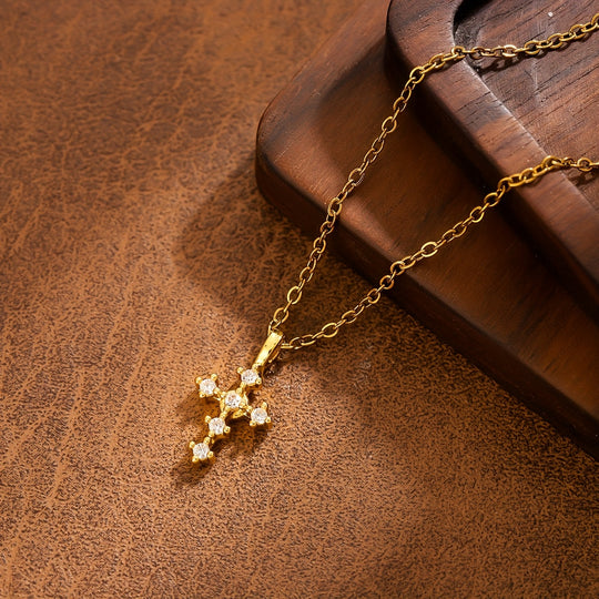 Polerowany Naszyjnik Krzyża