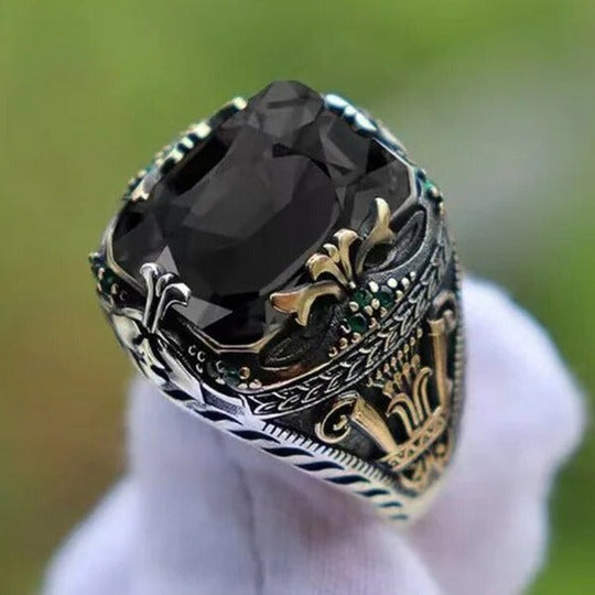 Wiktoriański Turkijski pierścień z pieczęcią