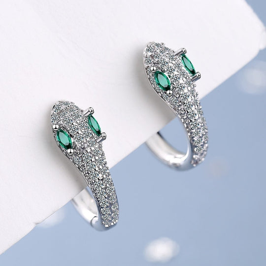 earrings z cyrkonii srebrne 925 sterling silver