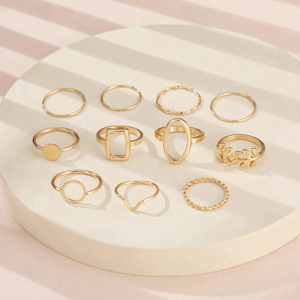 Zestaw 11 Vintage Silver Rings