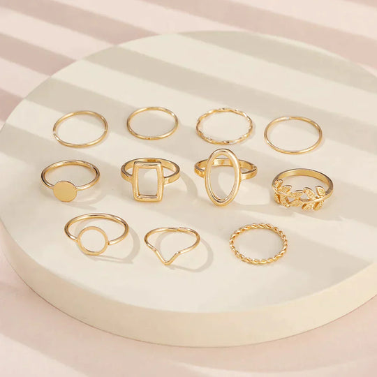 Zestaw 11 Vintage Silver Rings
