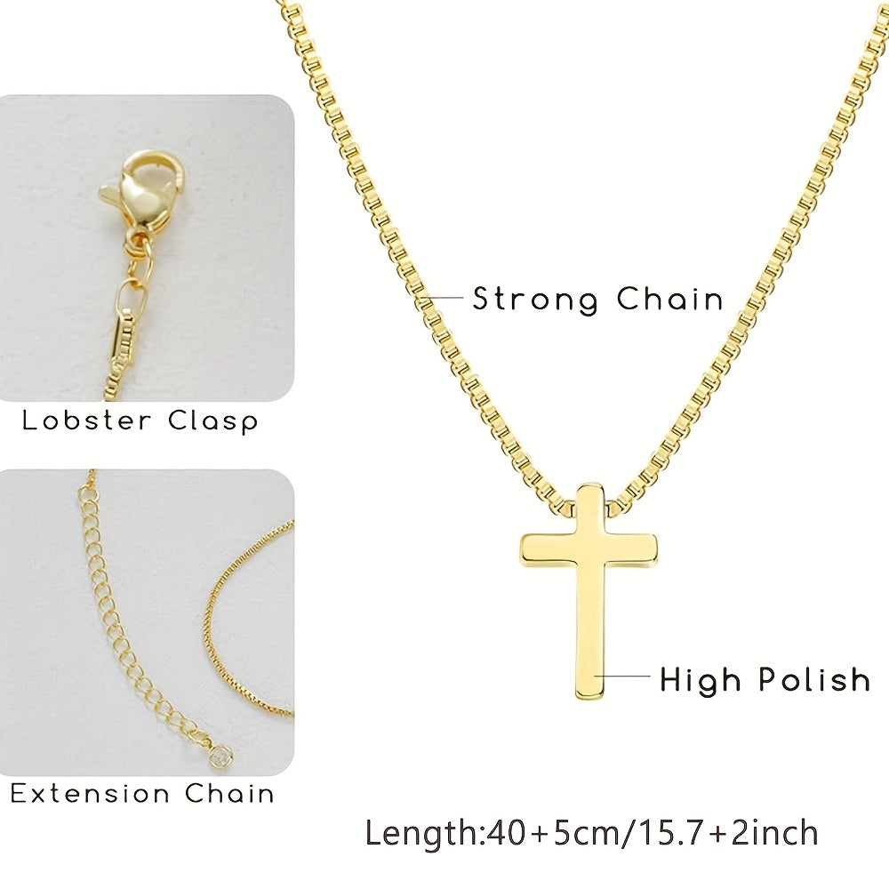 Minimalistyczny Naszyjnik z Krzyżem