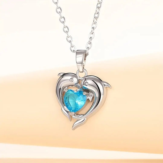 Naszyjnik bliźniaków Oceanheart | Białe złoto