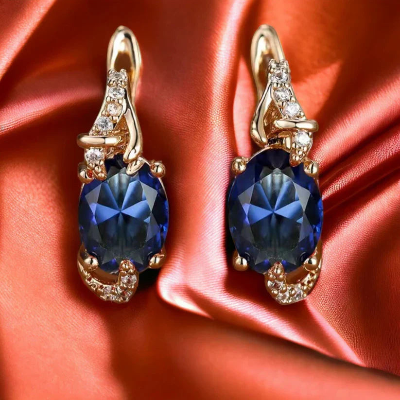 Koronka do uszu Royal Midnight Gold Drop