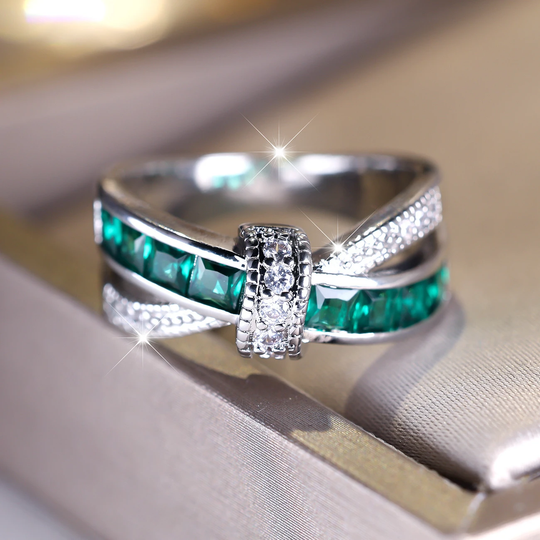 Srebrny Pierścień Jasny Turkusowy